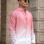 Powerlook Men Spread Collar Solid Cotton Casual Shirt