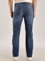 Men Cotton Slim Fit Mid-Rise Light Fade Jeans - Image 4