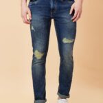 Men Slim Fit Light Fade Jeans