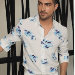 Floren Slim Fit Printed Cotton Shirt