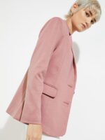 max Women Solid Notched Lapel Single-Breasted Blazers - Image 2