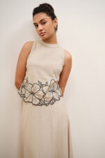 Natural Flora Embroidered Skirt Set - Image 2