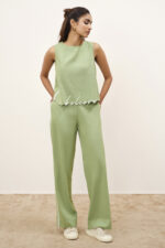 Obsidian Green Embroidered Co-ord Set