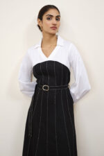 Dual-Tone Shirt Dress - Image 2