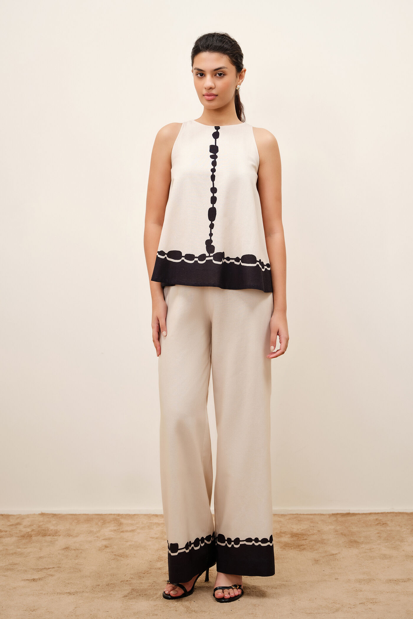 #28 Bernadette Beige Co-ord Set - Image 1