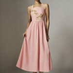 Charlotte Embroidered Light Pink Dress