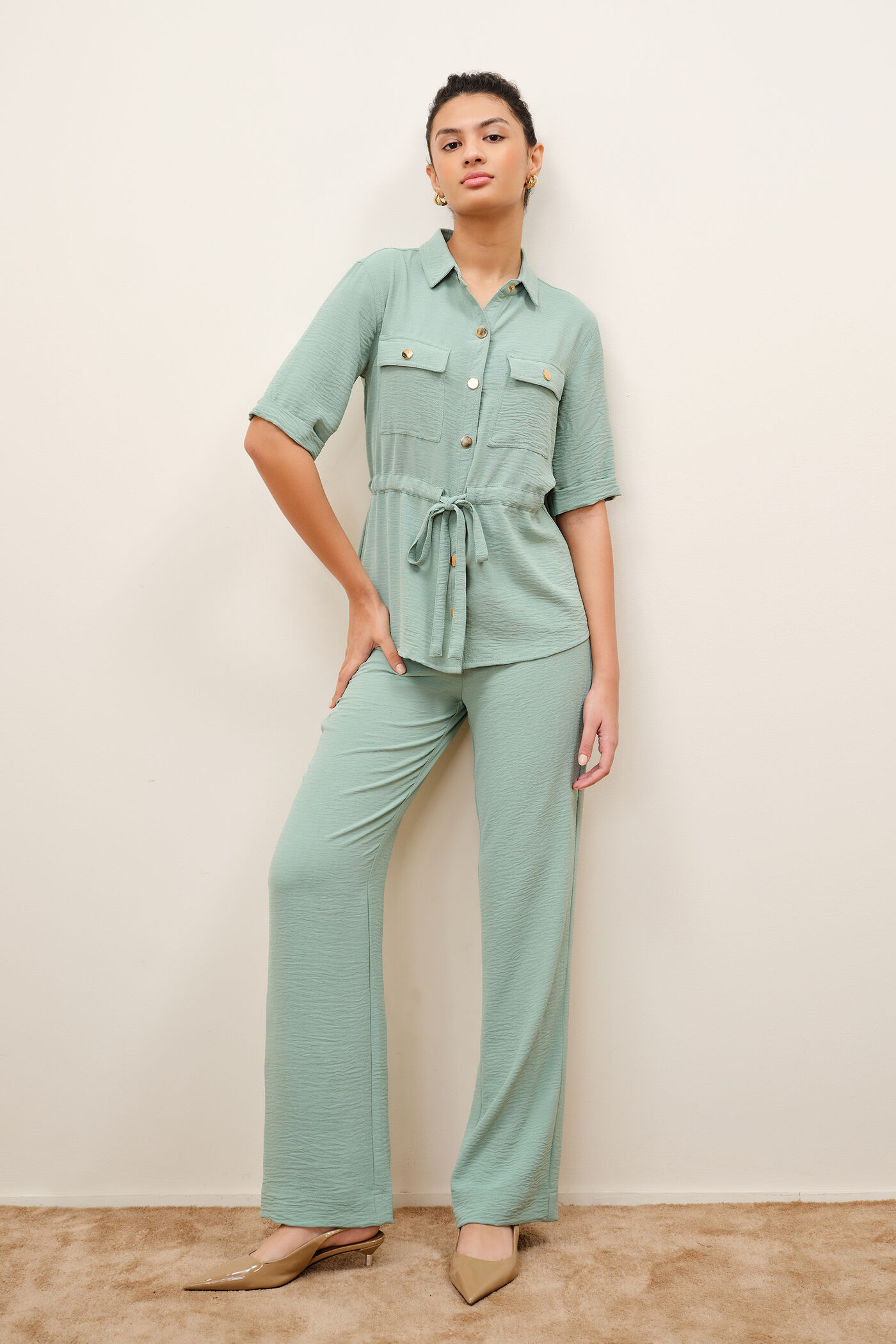 #33 Alora Sage Co-ord Set - Image 1
