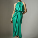 Noelis Green Halter Dress