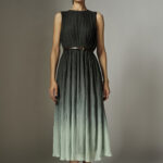 Clara Pleated Midi Dress