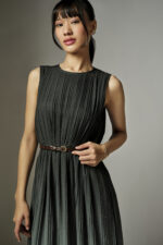 Clara Pleated Midi Dress - Image 2