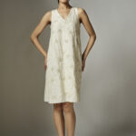 Natural Embroidered Dress